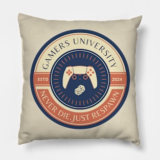 Gamers University Pillow
