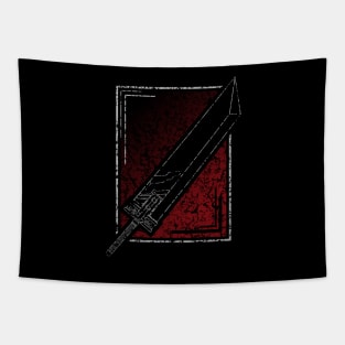 Buster Sword Outlined Tapestry