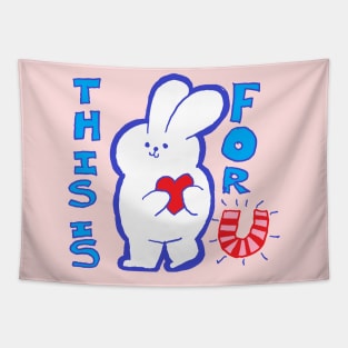 cute rabbit Tapestry