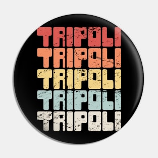 Vintage TRIPOLI Lebanon Text Pin