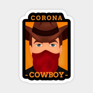 Corona Cowboy Bandana for Face Cover Magnet