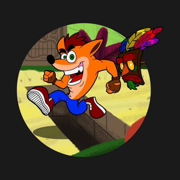 Crash Bandicoot Cartoon by Jetxe093