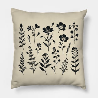 Botanical Silhouettes Pillow