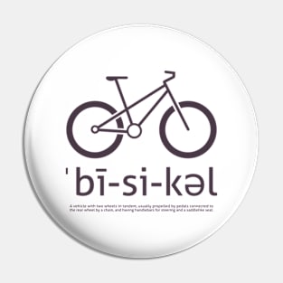 Bicycle (phonetic) Pin