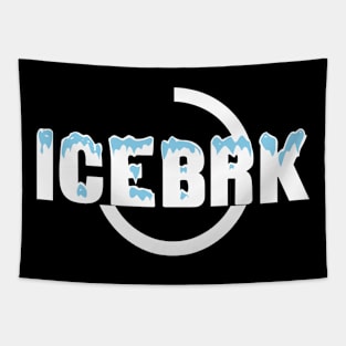 IceBrk Logo (White) Tapestry