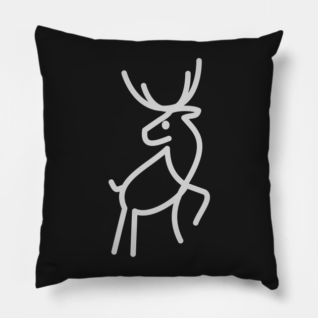 Reindeer style Pillow by Aurealis