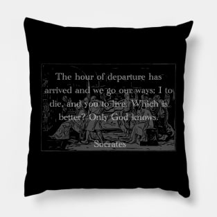 The Hour of Departure - Socrates Pillow