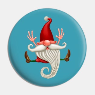 Santa Claus Happy jump Pin