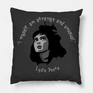 Lydia Deetz - Strange and Unusual Pillow