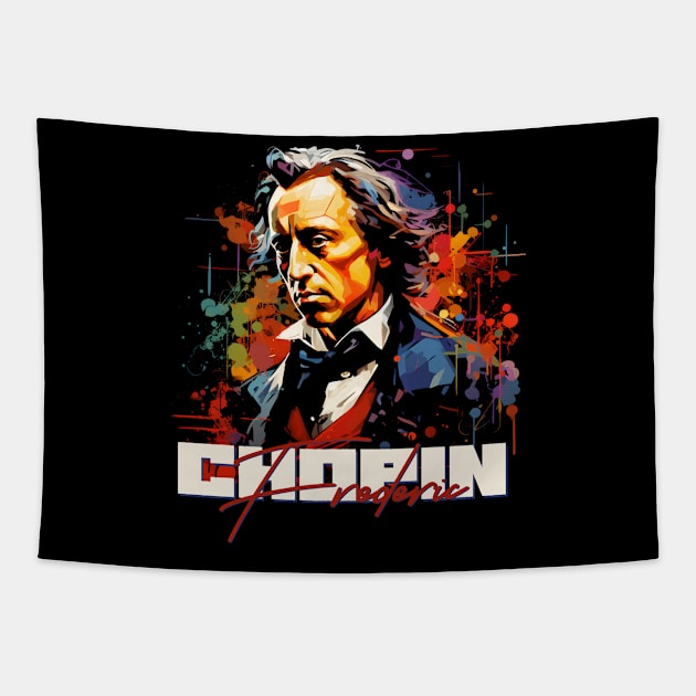 Pop Culture Chopin Tapestry by Quotee