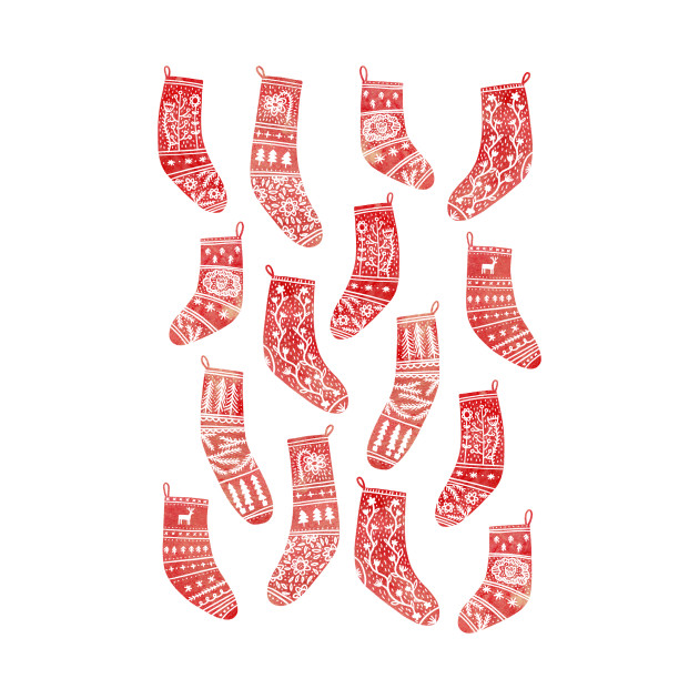 Nordic Christmas Stockings by NicSquirrell