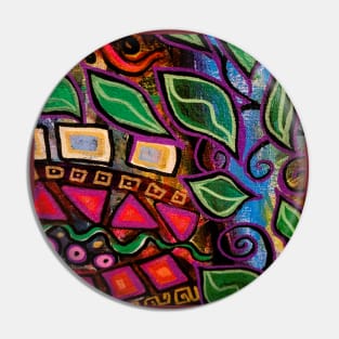 Colorful Abstract Pattern Pin