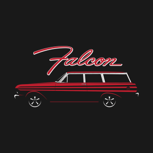 Red 65 Ford Falcon 2 Door Wagon T-Shirt