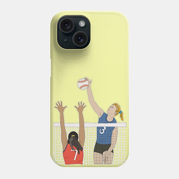 Volleyball Phone Case by DiegoCarvalho