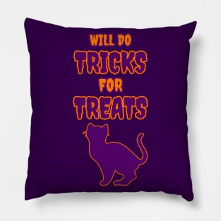 Cats Will do Tricks for Treats Pillow