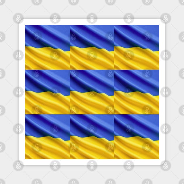 Ukraine Flag Magnet by Dale Preston Design