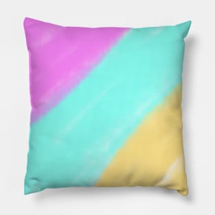 Colorful watercolor abstract texture art Pillow