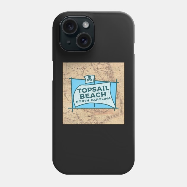 Topsail Beach North Carolina Outer Banks OBX Phone Case by TravelTime