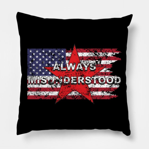 Funny Misunderstood & Misunderstanding Political Pillow by FancyTeeDesigns