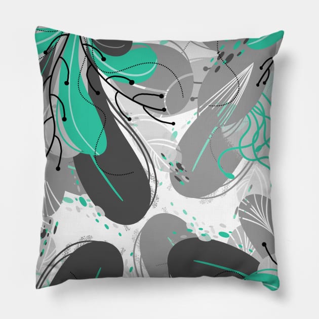 CRAZY LEAVES SKY Pillow by MAYRAREINART
