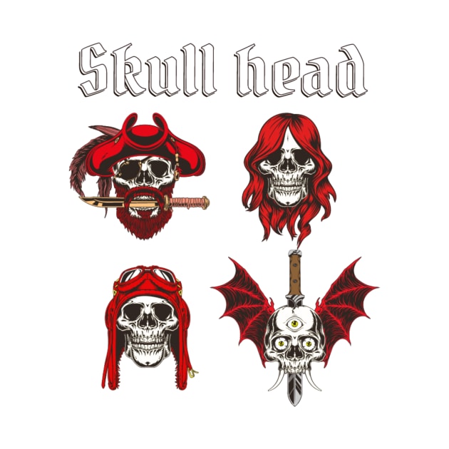 red skull head by girls store