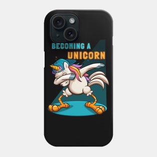 Becoming A Cute Dabbing Chicken Unicorn Gift Phone Case