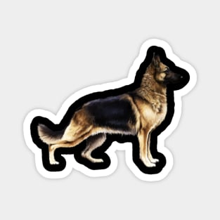 German Shepherd, Love German Shepherds Magnet