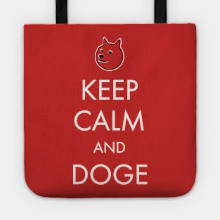 Keep Calm and Dogecoin Tote