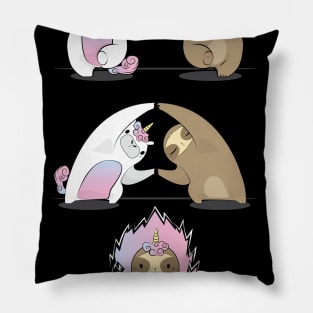 Sloth with Unicorn Fusion Pillow