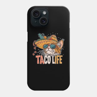 Taco life cat Phone Case