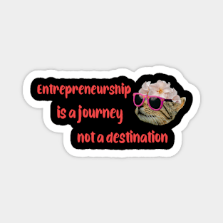 Entrepreneurship Is A Journey funny Entrepreneur Mindset Magnet