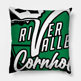 River Valley Cornhole Logo Pillow