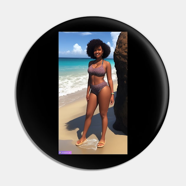 Dark-haired woman at the beach is a sight for sore eyes. Pin by LenisAnime