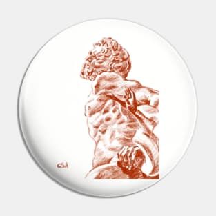 Laocoon sketch Florence (on grey background) Pin