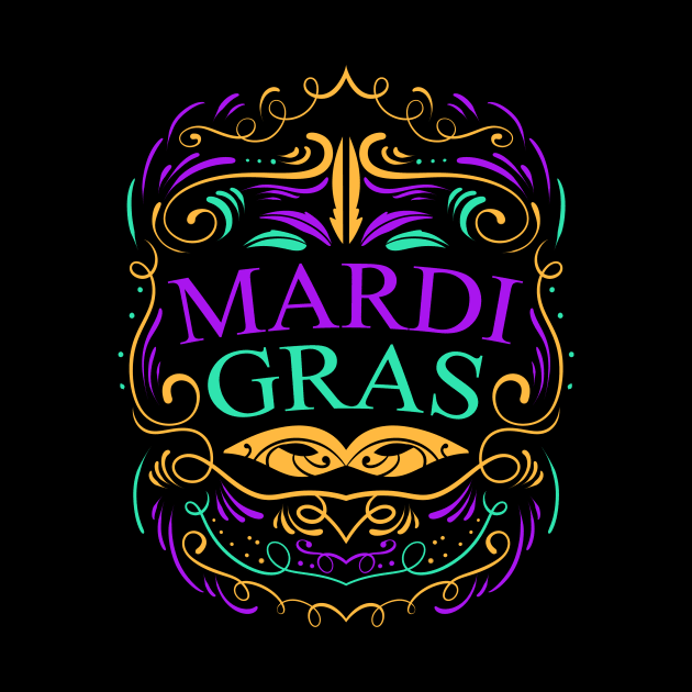 Lettering And Ornaments For Mardi Gras by SinBle