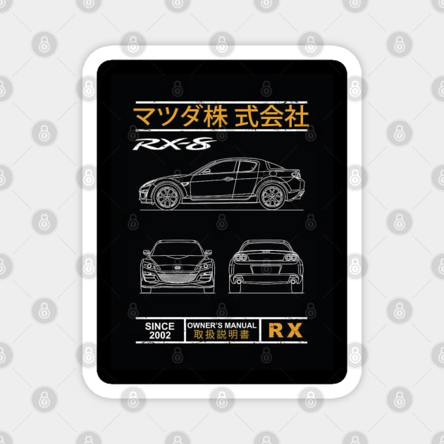 Mazda Rx8 Magnet by AliceEye555