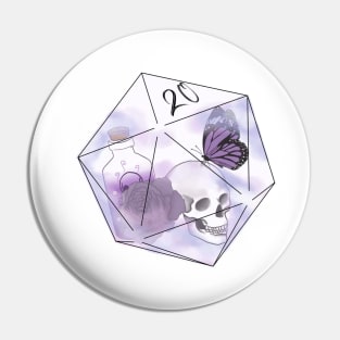 Rogue D20 Art Pin