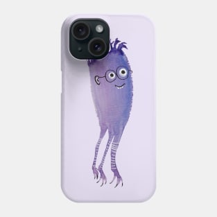 Funny Geek Monster Watercolor Drawing Phone Case