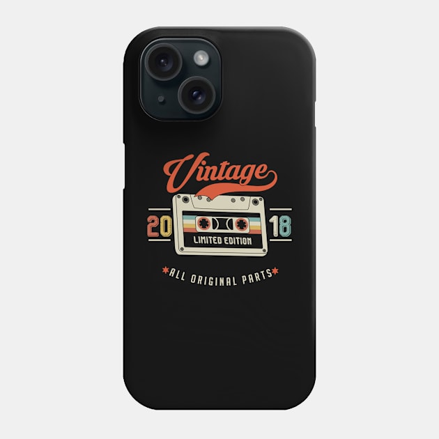 2018 Vintage - Limited Edition All Original Parts Phone Case by Debbie Art