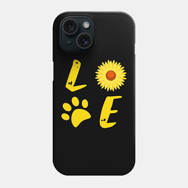 Funny Dog sunflower Phone Case by BeDesignerWorld