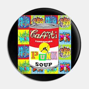 Punk 1960s Graphic Soup Pin