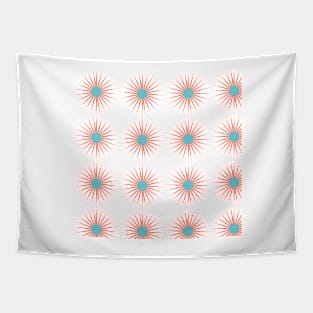 Starburst like pattern on transparent background Tapestry