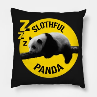 Cute Slothful Panda - lazy panda Pillow