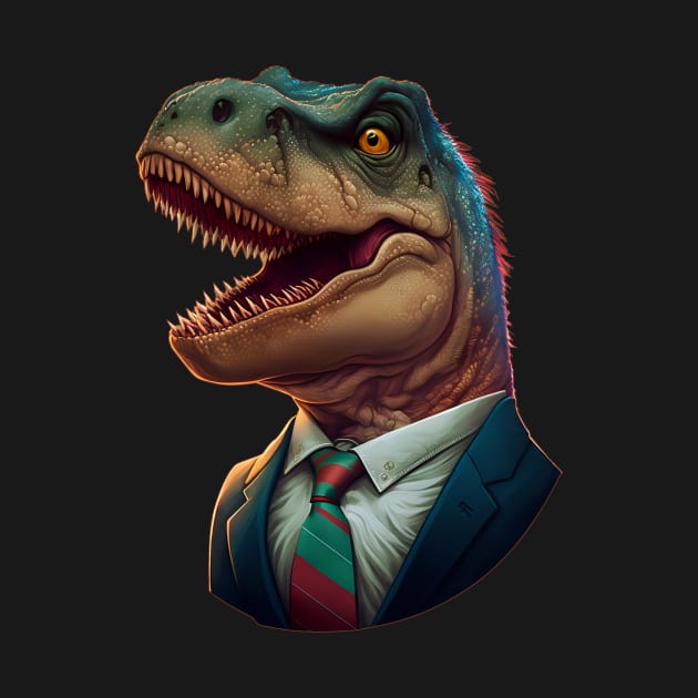 Attorney Shirt | T-Rex In Lawsuite by Gawkclothing