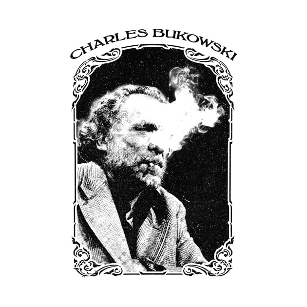 Charles Bukowski Smoking Vintage by Suksesno Aku Gusti