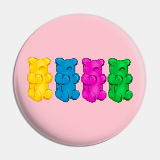 Pixelated Gummy Bears Pin