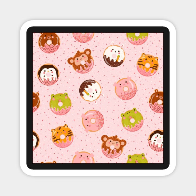 Animal donuts Magnet by Lozovytska