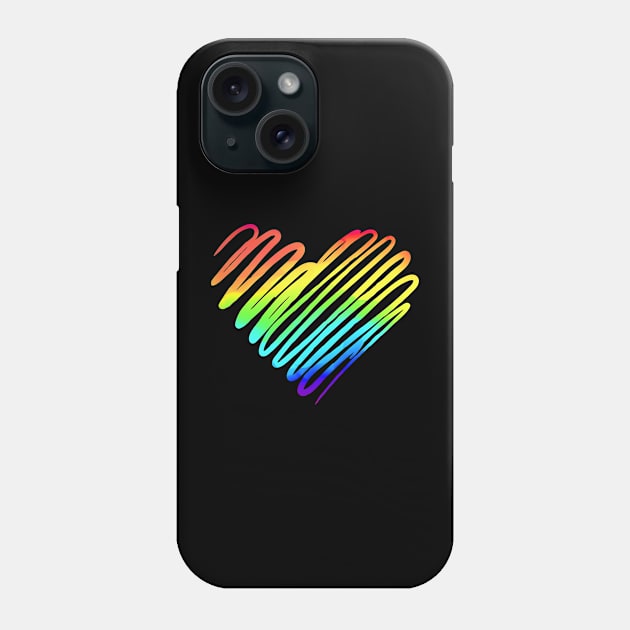 Pride heart Phone Case by clingcling