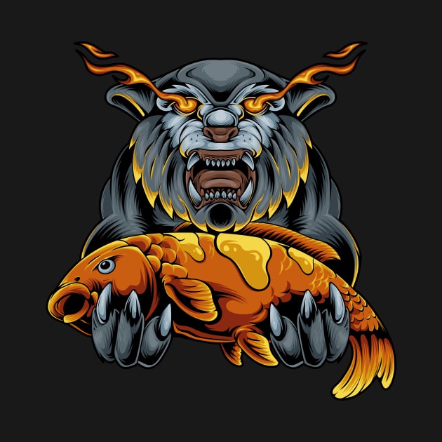 Tiger Predatory Fish by FunSillyShop