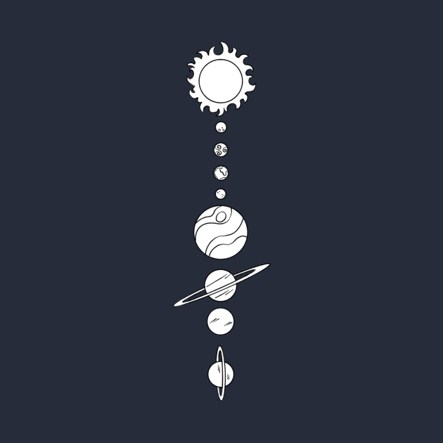 Solar System Doodle by coffeecakecafe